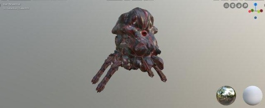 monstro aranha recém chegado Horror caranguejo inimigo marciano animal misticismo jogos Perigo carne sangue medos estranho 3d print model - Mito3D