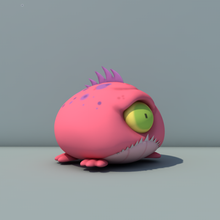 monster creature cute 3d print model - Mito3D