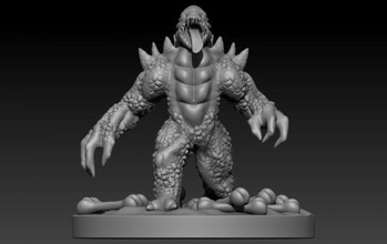 monster creature character cartoon fantasy 3dprint 3dprinted 3dprinting 3dprinter 3d print model - Mito3D