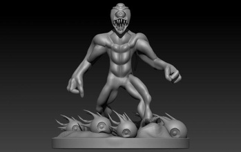 monstruo 3d impresión modelo in monstruos criaturas 3dexport criatura personaje dibujos animados fantasía 3dprint 3dprinted 3dprinting 3d print model - Mito3D