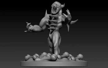 monster creature character fantasy cartoon 3dprint 3dprinted 3dprinting 3d print model - Mito3D