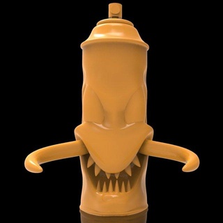 monstruo 07 monstruos criaturas criatura modelo juguete coleccionable hip hop rociar lata aerosol popular pop rap cadera 3d impresión 3dprint 3d print model - Mito3D