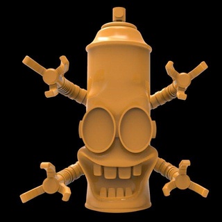 monster 11 monsters & creatures character characters creature spray spraycan toy 3d print 3dprint toys collectable collection sculpture 3d print model - Mito3D