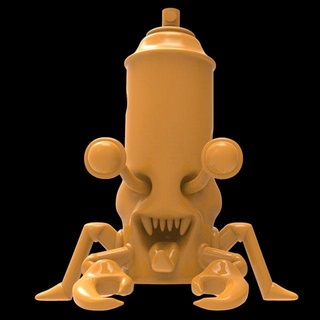 monster 14 monsters & creatures creature spraycan spray 3dmodel character 3d 3dprint cute toy toys collectable collection 3d print model - Mito3D