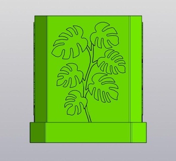 monstera planta maceta plantador decoración flor cultivador jardinero interior potholder suculento jardín cactus hoja 3d print model - Mito3D
