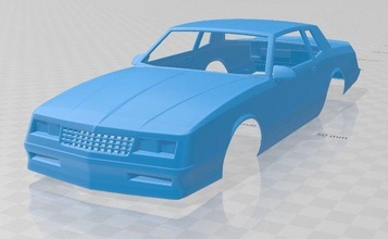 monte carlo ss 1986 yazdırılabilir vücut araba 3d yazdır model in otomotiv 3dexport yuva ölçülü tamiya rc miniz hobi mikro 3d print model - Mito3D