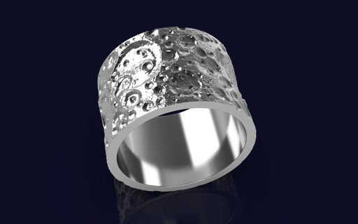 Luna anillos joyería diseño joyas diseñadora cadjewelry 3djewellery modelado oro plata diamantes imprimible Moda 3design 3dcad 3d print model - Mito3D