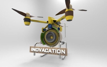 lune hélicoptère 3d modèle in drone 3dexport vaisseau spatial lunaire tricopter avion robot rctricopter 3d print model - Mito3D