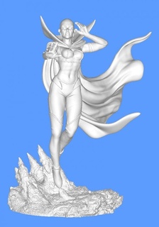 ay Ejderha Kadın Ejderhası zihin yok edici 3d print model - Mito3D