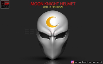 moon knight mask - marvel comic helmet 3d print model moon knight moon-knight-mask mask helmet marvel iron man ironman captain cap marvel-helmet marvel-mask marvel-cosplay cosplay toy accessories moon-knight moon-knight-head