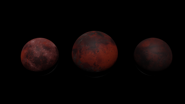 moon pack 4 - lava moons textures 2048 apply lunar space planet 3D print model - Mito3D