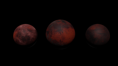 Mond Pack 4 Lava Monde Texturen 2048 anwenden Platz Planet 3d print model - Mito3D