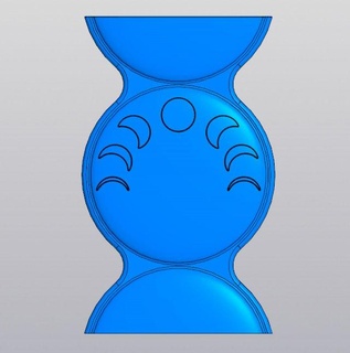 Mond Phasen Vase Dekor Gärtner Blume Schüssel Strauß Haushaltswaren Blumenhändler 3d print model - Mito3D
