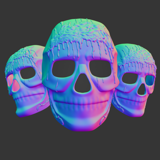 morosità maschera stampa stampabile stl blogger Youtube fan art 3dmodel miscelatore 3dprint cranio gocce stampare forprint mask maska 3d print model - Mito3D