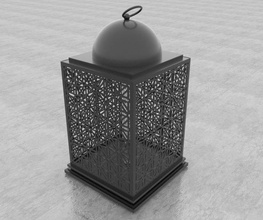 moroccan lantern 3d model in lamp 3dexport lanterns morocco islamic patterns marrakech pool design decoration interior exterior ramadan furniture tealight traditional marine spaceship 3d print model - Mito3D