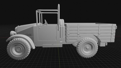 morriscs8 camión retro auto 3dprint stl 3d print model - Mito3D