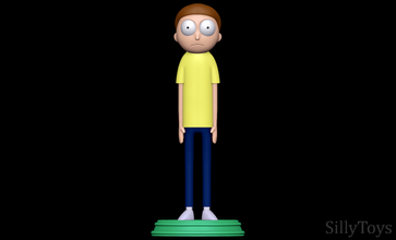 morty fabbro Rick sanchez scienziato cartone animato maschio portale scienza ragazzo 3d print model - Mito3D