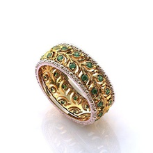 moscato brillante el diamante de la flor oro joyería imprimible anillo los anillos 3d print model - Mito3D
