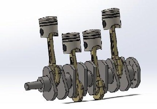 moteur 4 zylinder 3d drucken modell ingenieurwesen 3dexport motor 4cylinders autos 3d print model - Mito3D