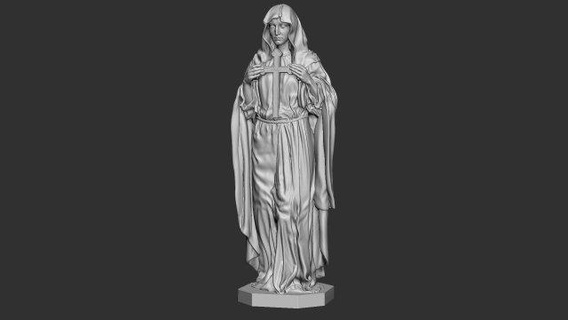 anne Maria 04 heykel Rahatlama melek kanatlar Tanrı mezarlık din dini takı isa Hıristiyan Katolik klasik ölüm cnc Yazdır Sanat heykeller anneanne minyatürler 3d print model - Mito3D