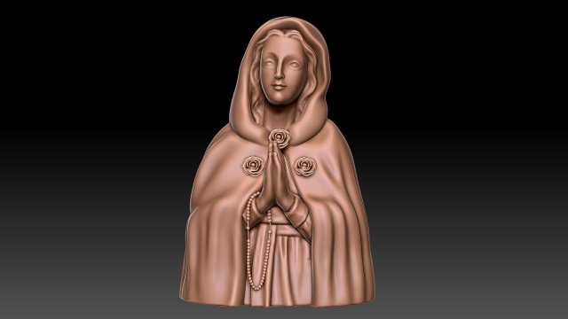 madre maria 3d stampa modello in figurine 3dexport icona religioso donna gioielleria vergine 3dprint statua scultura religiou oggetto apostolo figura religione jesu figurina miniature 3D print model - Mito3D