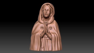 mother mary 3d print model in figurines 3dexport icon religious woman jewelry virgin 3dprint statue sculpture religiou object apostle figure religion jesu figurine miniatures 3d print model - Mito3D