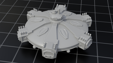 madre nave navicella spaziale veicolo spazio ufo extraterrestre piattino sci fi miniature 3d print model - Mito3D