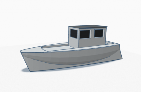 moteur bateau modèle 3d impression in véhicule 3dexport 3dprint forme aquatiques pêche 3d print model - Mito3D