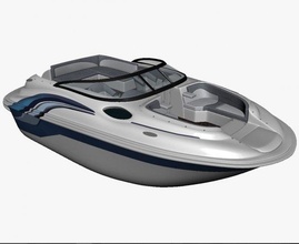 motor tekne 3d model in hız tekneler 3dexport yat motorlu deniz taşıtı yüksek özel spor koşmak zevk gemi düşük poli modern ticari sanayi 3d print model - Mito3D