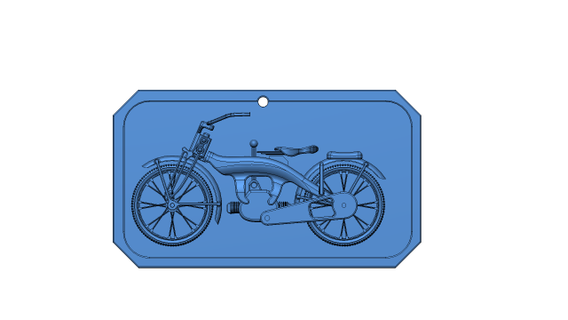 motociclo appendere parete gratuito arredamento 3d print model - Mito3D