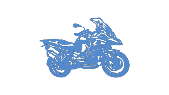 motosiklet asmak duvar sevmek resim Bedava dekor 3d print model - Mito3D
