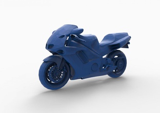 motorcycle mod15 3d print model in automotive 3dexport gilera moto motocrosssport dirt bike extreme cross road off-road antique vintage motor cycle gameready lowpoly realistic 3d print model - Mito3D