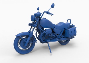 motorcycle mod19 3d print model in automotive 3dexport gilera moto motocrosssport dirt bike extreme cross road off-road antique vintage motor cycle gameready lowpoly realistic 3d print model - Mito3D