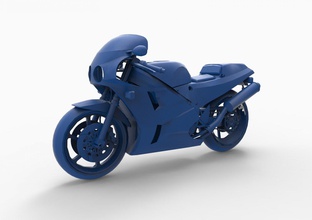 motorcycle mod24 3d print model in automotive 3dexport gilera moto motocrosssport dirt bike extreme cross road off-road antique vintage motor cycle gameready lowpoly realistic 3d print model - Mito3D