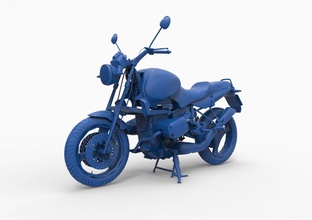 motorcycle mod3 3d print model in automotive 3dexport gilera moto motocrosssport dirt bike extreme cross road off-road antique vintage motor cycle gameready lowpoly realistic 3d print model - Mito3D