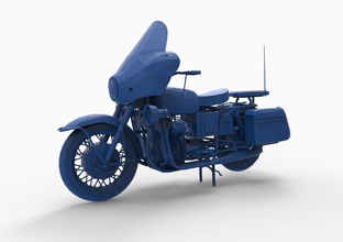 motorcycle mod8 3d print model in automotive 3dexport gilera moto motocrosssport dirt bike extreme cross road off-road antique vintage motor cycle gameready lowpoly realistic 3d print model - Mito3D
