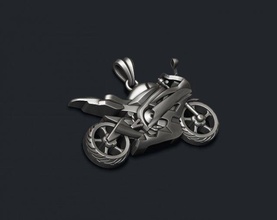 motocicleta esporte pingente relevo 3d impressão modelo in pingentes 3dexport harley davidson helicóptero bicicleta moto motor transporte automobilismo suzuki yamaha honda daytona ducati kawasaki desleixado 3d print model - Mito3D