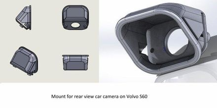 montieren Rückseite Aussicht Wagen Kamera volvo s60 rear view 3dprinting 3d print model - Mito3D