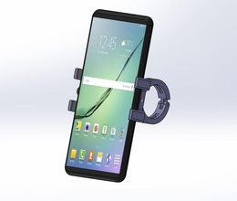 montanha bicicleta smartphone suporte 3d impressão modelo in moedas distintivos 3dexport conseguir phone 3dprint 3d print model - Mito3D