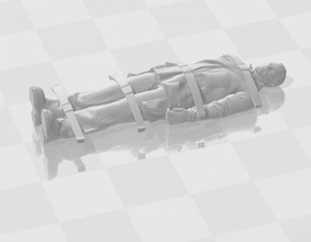 berg retter opfer on bahre druckbar 3d drucken modell 3dexport soldat zahl skulptur diorama miniaturen armee 43 35 modellismus modern ww2 3d print model - Mito3D