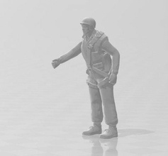 mountain rescuer printable soldier man figure sculpture diorama miniatures army 43 35 modelism modern ww2 3d print model - Mito3D