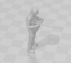 dağ kurtarıcı yazdırılabilir asker adam şekil heykel diyorama minyatürler Ordu 43 35 modelcilik modern ww2 3d print model - Mito3D
