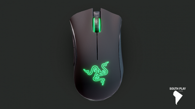mouse razer deathadder essential 3d model in computer 3dexport game-ready asset mouse-keyboard games 3d print model - Mito3D