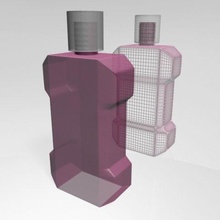 mouthwash bottle 01 mouth wash dentist clean breath liquid teeth strength mint flavour fresh total care cavity sooth protect benefit fluoride medical 3d print model - Mito3D