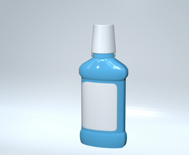 enxaguatório bucal garrafa Arquivo stl modelo 3d impressão enxaguante Bottiglia acessórios 3d print model - Mito3D
