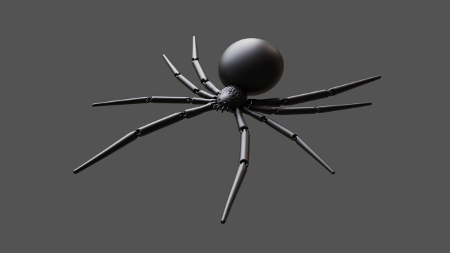 moveable spider toys model 3d printable halloween decor poseable toy digital stl sculpture creepy educational insect decorative item gift idea games 3D print model - Mito3D