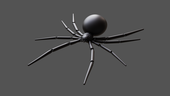 moveable spider  toys spider model 3d printable halloween decor poseable toy digital stl sculpture creepy educational insect decorative item gift idea games toys  3d print model - Mito3D