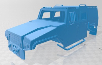 mowag eagle printable body truck slot scalextric tamiya rc miniz hobby 1-32 1-24 1-10 3d print model - Mito3D