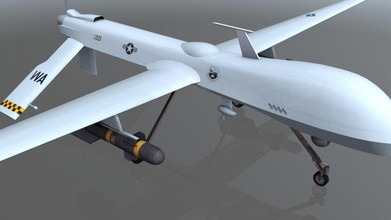 mq1 prédateur uav drone avion véhicule militaire res réel Jeu 3d modèle équipage 3d print model - Mito3D