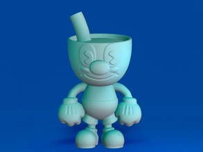 mugman mugman cuphead videogame 3dprint figure toy collectible merchandising